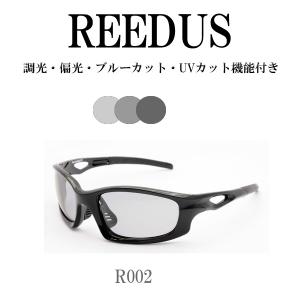 調光偏光ブルーカットのサングラス R002 ゴル...の商品画像