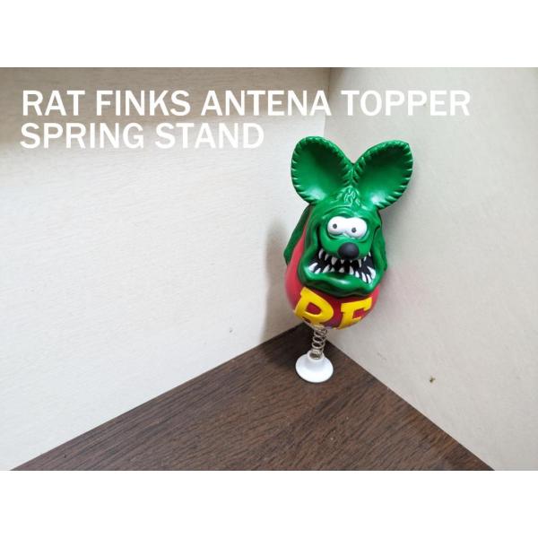 スプリングスタンド　アンテナボールRat Fink 付き　Rat Fink スクイーズ アンテナ ト...