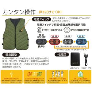 【在庫処分品・未使用】電熱ウェア ヒートベスト...の詳細画像4