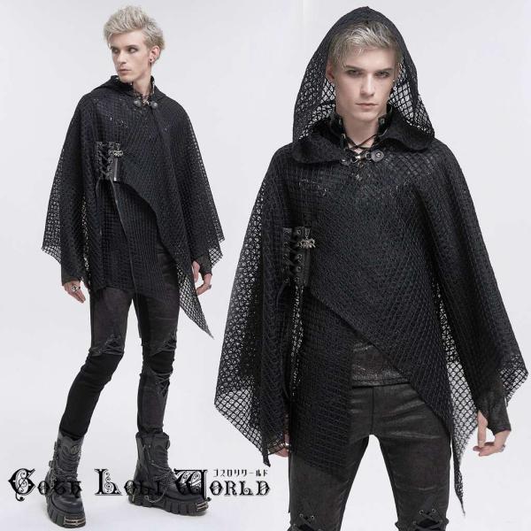 ゴスロリワールド CA033 パンクファッション メッシュポンチョ風 ジャケット ゴシック パンク ...