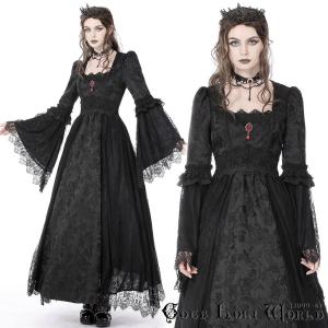 ゴスロリワールド】DIL ゴスロリエンブロイダリードレープミニドレス