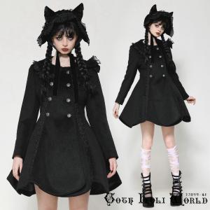 イノセントワールド　コート　日本製　ブラック　ファー　ゴスロリ　黒 楽天市場】当日発送 即納 JW282 ゴスロリ ファッション ファーフード付