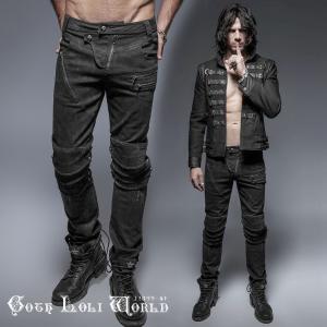 ヴィンテージ加工が斬新なWADオリジナルの本革バイカーズ スキニー