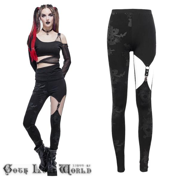 ゴスロリワールド PT148 ゴシックファッション ガーターベルト レギンス ロングパンツ ゴシック...