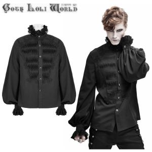 Saleセール ゴスロリワールド Punkrave ゴスロリ 貴族風プラケットフロントフリル長袖 ブラウス ブラック エッセンシャルズ Www Centrodeladultomayor Com Uy