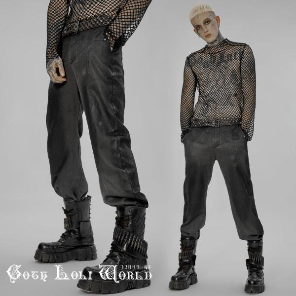 ゴスロリワールド WK-529XCM-BK パンク ロック ファッション ワークパンツ ロングパンツ...