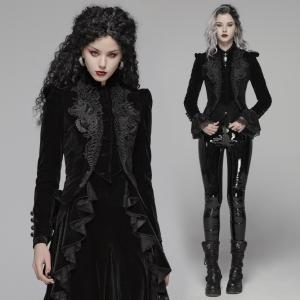 ゴスロリワールド WY-1038DPF-BK ゴージャスジャガードクローク マント