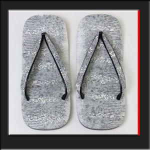 雪駄　 半月トカゲ 　日本製　牛本皮底の高級雪駄　せった/セッタ/国産/草履