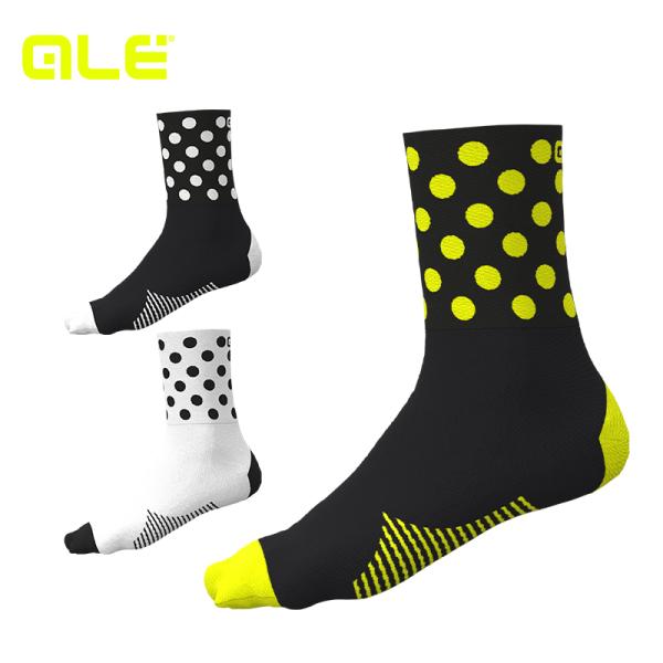 ALE(アレ)サイクルソックス 自転車 スポーツ [暑い日でも足を爽やかに保つ高機能ソックス] メン...