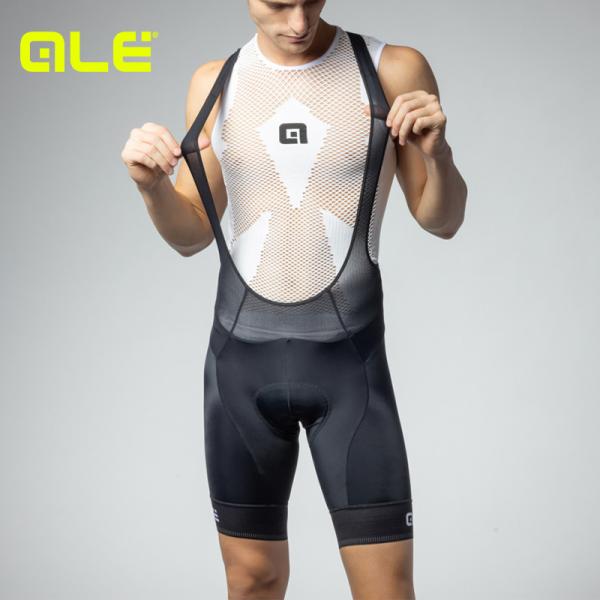 ALE(アレ)サイクルパンツ ビブパンツ 夏 メンズ [汗を素早く乾かす] 速乾性 通気性 自転車 ...