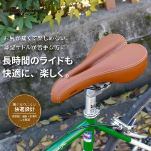 送料無料 自転車 サドル ブラウン ブラック ...の詳細画像1