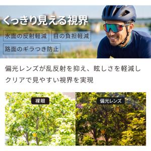 サングラス 偏光 スポーツ ゴリックス 紫外線...の詳細画像3