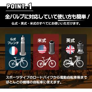 自転車 空気入れ GORIX ゴリックス 仏式...の詳細画像5