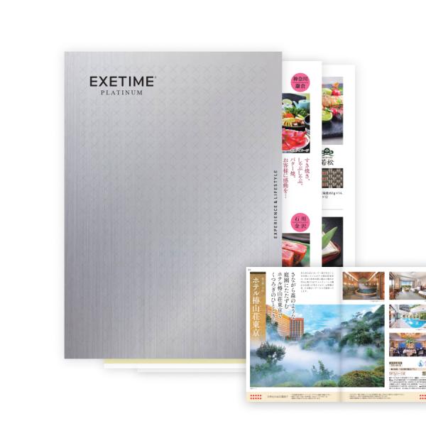 カタログギフト EXETIME PLATINUM 10 エグゼタイム 体験 旅行 内祝い 快気祝い ...