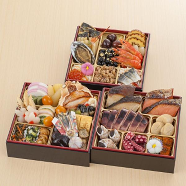 【早割P10倍】おせち 2026 和風おせち三段重 43品目約3人前 魚久×ごっつお便コラボ 和風お...