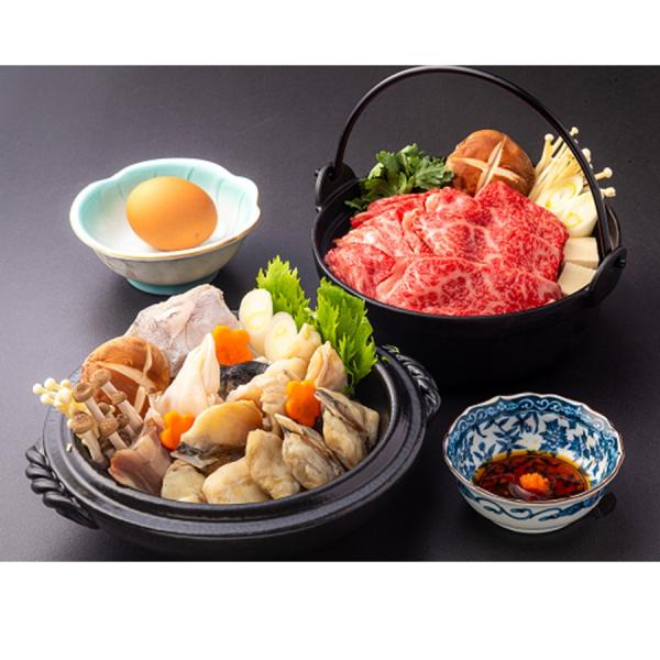 【10％offクーポン】お歳暮 冬ギフト 2025 飛騨牛小分けすき焼き用と国産とらふぐてっちり鍋B...