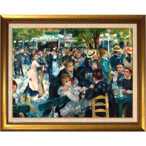 複製画・額縁付き・ルノワール・「ムーラン・ド・ラ・ギャレット」