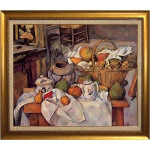 複製画・額縁付き・セザンヌ・「首吊りの家、オヴェール=シュル