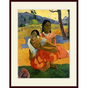 複製画・額縁付き・ゴーギャン・「イア・オラナ・マリア：マリアを拝