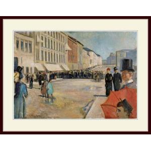 複製画・額縁付き・ムンク・「Music on the Karl Johan」｜goupil