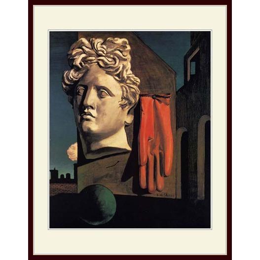 複製画・額縁付き・キリコ・「愛の歌」