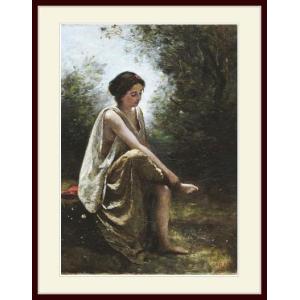 コロー「モルトフォンテーヌの想い出」複製画 額装 絵画 西洋美術 フランス モルトフォンテーヌの想い出 【8号】 ジャン＝バティスト・カミーユ