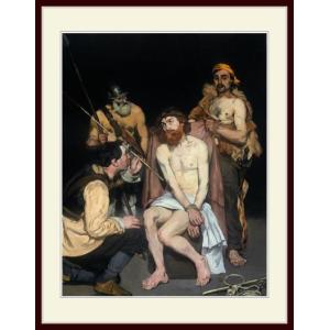 複製画・額縁付き・マネ・「Jesus Mocked by the Soldiers」｜goupil