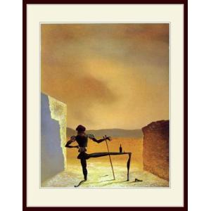 複製画・額縁付き・ダリ・「立体鏡的絵画の中のダリとガラ」 : グー