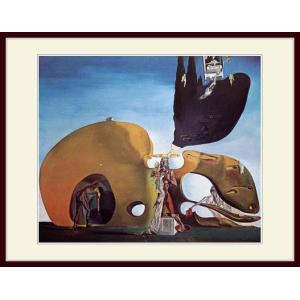 複製画・額縁付き・ダリ・「立体鏡的絵画の中のダリとガラ」 : グー