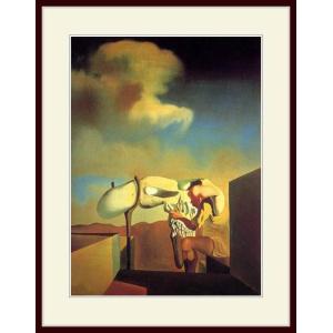 複製画・額縁付き・ダリ・「立体鏡的絵画の中のダリとガラ」 : グー