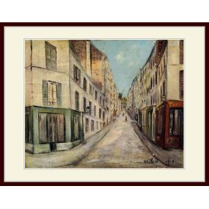 複製画・額縁付き・ユトリロ・「コタン小路」 : グーピルギャラリー