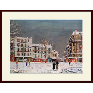 複製画・額縁付き・ユトリロ・「コタン小路」 : グーピルギャラリー