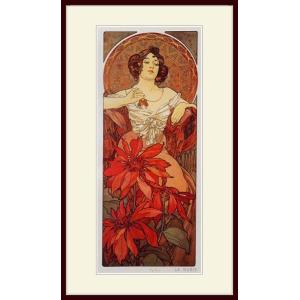 複製画 額付き：ミュシャ・「百合の聖母」 : グーピルギャラリー