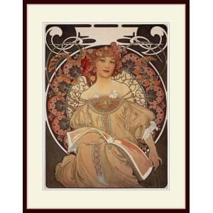 複製画 額付き：ミュシャ・「百合の聖母」 : グーピルギャラリー