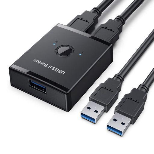 NFHKKVMUSB3.0双方向スイッチセレクター2から1PC共有またはキーボー