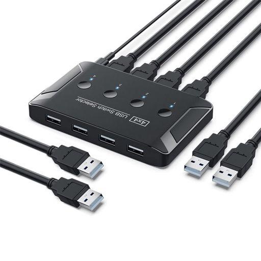 xiwaiKVMUSB2.0スイッチセレクター4ポートPC共有4台デバイスキーボ