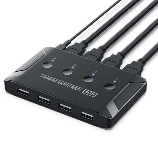 chenyangUSB2.0KVM共有スイッチセレクター4コンピューター共有4U