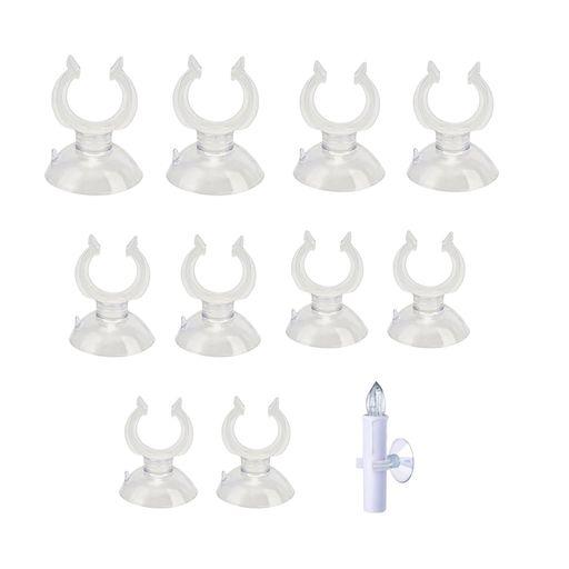 Yemax 吸盤 キスゴム チューブホルダー 5mm〜20mm 5サイズ各2個 計10個 吸盤クリッ...