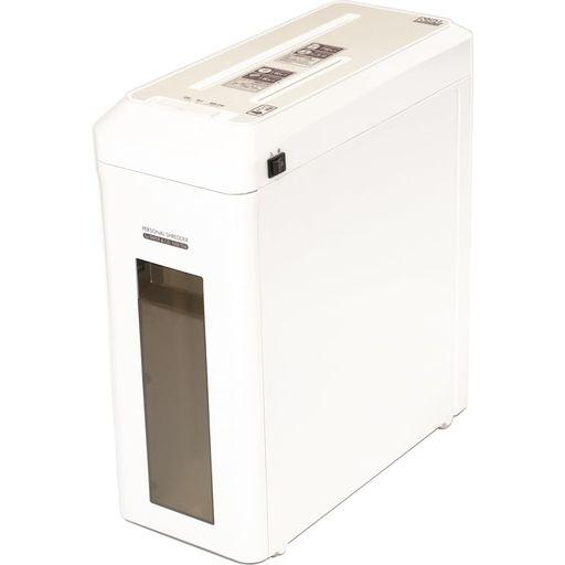 ナカバヤシ シュレッダー 家庭用 電動 CD・DVD スリムタイプ ホワイト NSE-702W