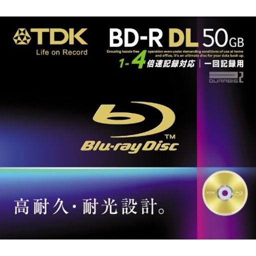 TDK データ用ブルーレイディスク 50GB BD-R(1回記録用) 4X ノーマルレーベル 10m...
