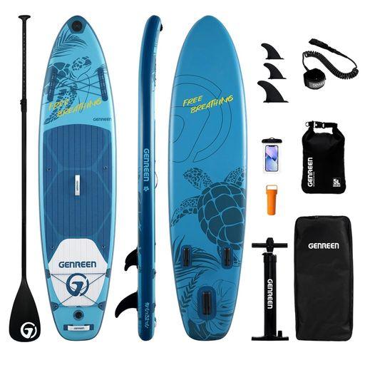 SUPボードサップ釣り長320cm幅81cm耐荷重量205KGインフレータブルスタンドアップパドルボ...