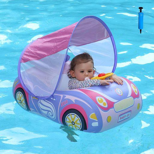 子供 浮き輪 ベビー浮き輪 足入れ 車の形 可愛い 夏の日 水遊び 海 プール アウトドア 浮き具 ...