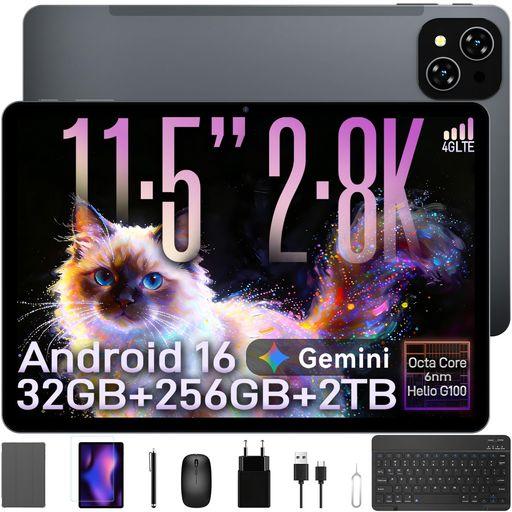 TABWEE T12PRO android16 タブレット 11インチ simフリー 2800x18...