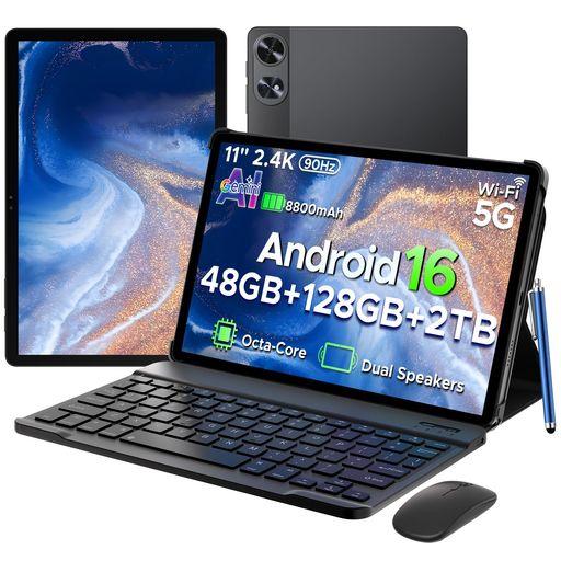 P11PRO Android16 11インチ 大画面 タブレット Gemini AI機能 8コア C...
