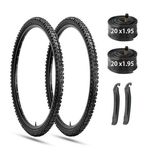 Hycline 自転車 タイヤ 20/24/26x1.95インチ マウンテンバイク クリンチャー 2...