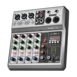 Aveek 5チャンネルオーディオミキサー、US...の商品画像
