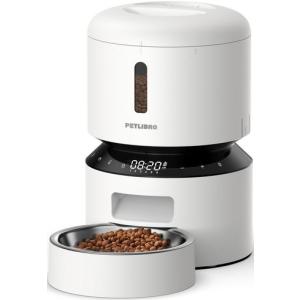 PETLIBRO自動給餌器猫中小型犬用定時定量1日6食自動餌やり機4重鮮度保持ツイストロック式蓋水洗い可能餌詰まり防止機能付きステ