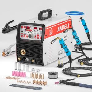 ANDELI半自動溶接機200AMPアルミ溶接可能200VMIG/手棒溶接/HFTIG溶接/プラズマ切断/COLD溶接ガス&ノンガス半自動溶接6in1