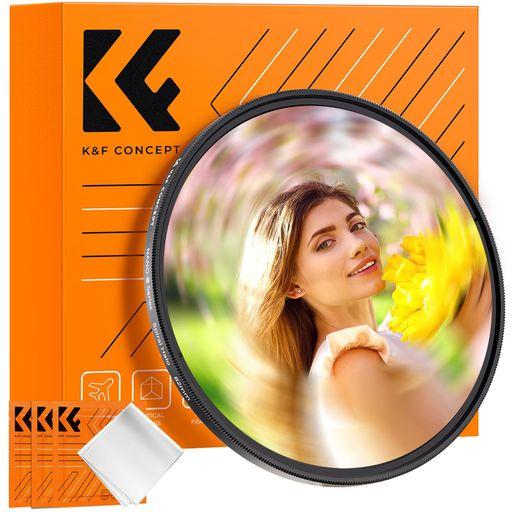 K&amp;FConcept67mm渦巻きフィルター特殊効果フィルター薄型3枚クリーニングクロス付き(Nan...