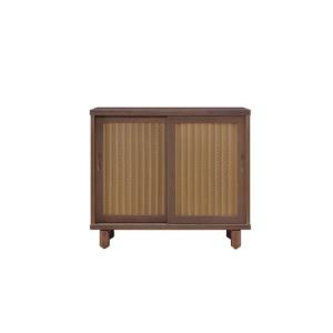 立義 フリーボード サイドボード シューズボックス 幅119x奥行41x高さ89cm ウォールナット 436029